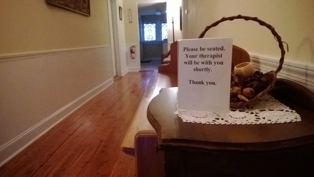 Sign in Hallway
