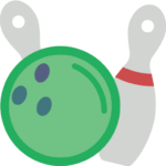 Go bowling with friends.