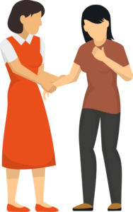 A clients therapy follows her out into the workplace the home and the public