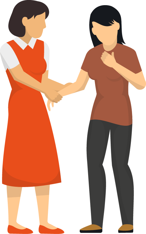 Comforting a client - Christian Counselors of Mooresville A therapist comforting a client who has been struggling.