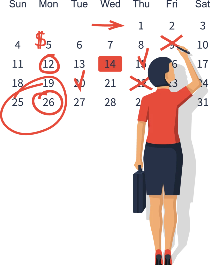 Calendar marking 2 - Christian Counselors of Mooresville