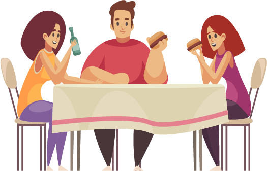 Eating together 2 - Christian Counselors of Mooresville