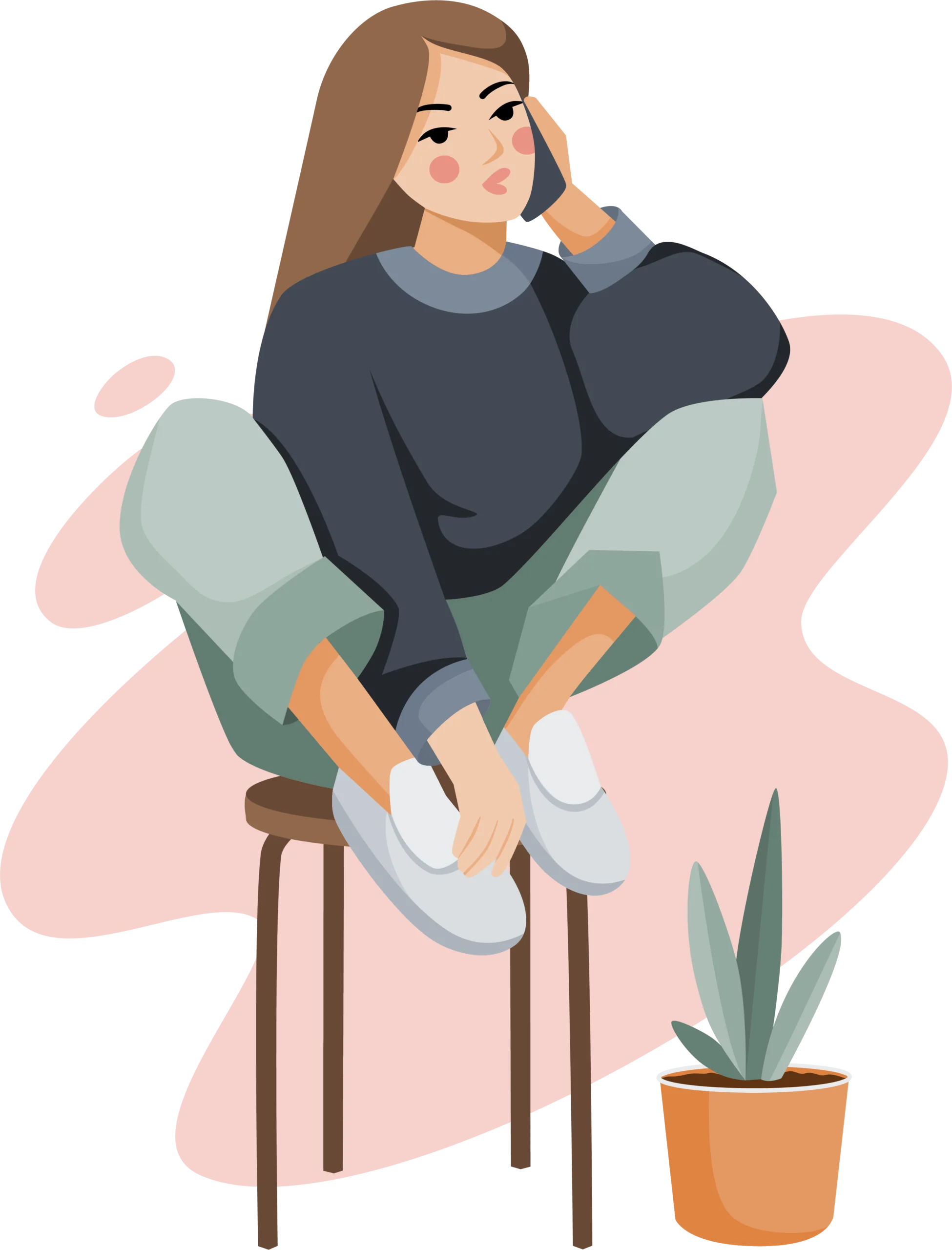 Talking on phone 5 - Christian Counselors of Mooresville