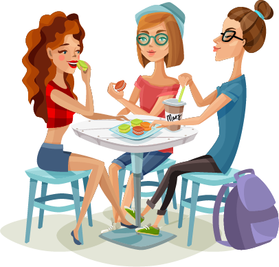 Eating with friends - Christian Counselors of Mooresville