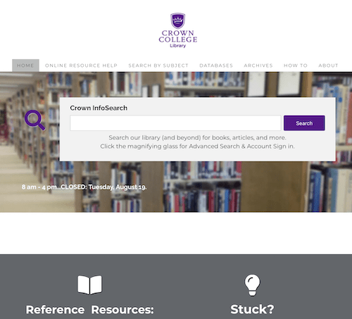 Crown College - Library - Christian Counselors of Mooresville