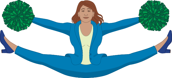 Cheerleader businesswoman - Christian Counselors of Mooresville Think of your therapist as your cheerleader during perimenopause.