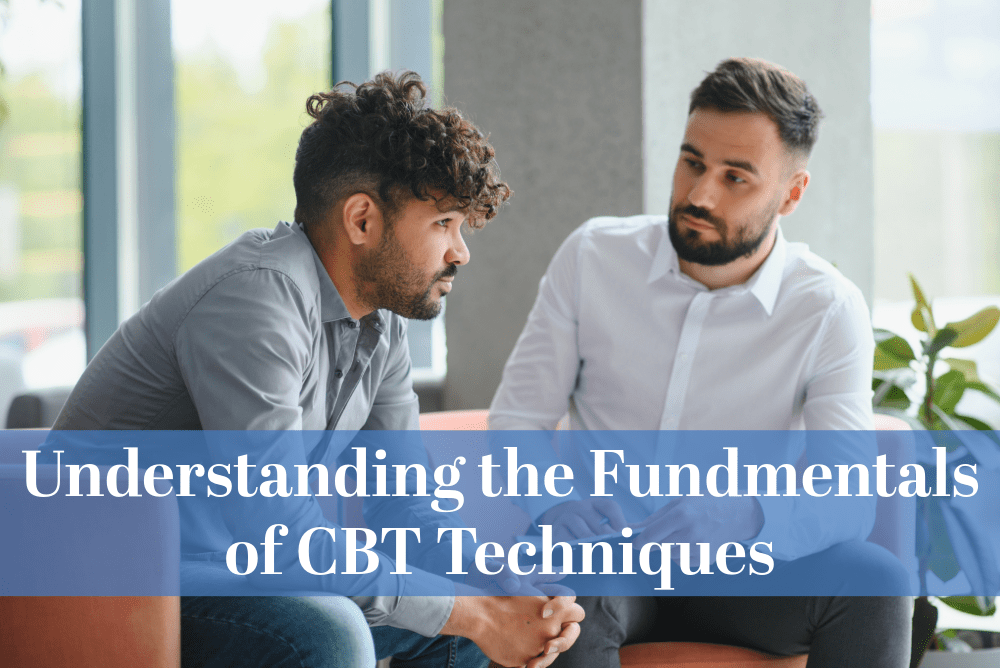 Understanding the Fundmentals of CBT Techniques - Christian Counselors of Mooresville A therapist is teaching the fundamentals of CBT techniques.